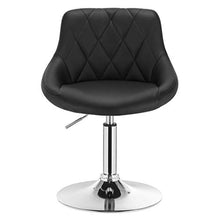 WOLTU BH241sz-4 Set di 4 Sgabelli da Bar Sedia Cucina con Schienale in Ecopelle Nero, Girevoli e Regolabili in Altezza