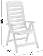 Ideapiu Poltrona in Resina Bianca, POLTRONE Pieghevoli da Esterno, Poltrona in PLASTICA Regolabile, Poltrona con BRACCIOLI QUINTILLA