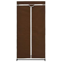 Festnight Guardaroba Portatile, Armadio 2 pz Marrone 75x50x160 cm