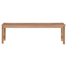 vidaXL Panca da Giardino con Cuscino Rosso 150 cm Legno di Teak