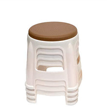 MKXF Addensato Sedia Sgabello di Plastica di Svago Mobilia Sedie Bagno Sgabello Piccola Scarpa Panchina Sgabello Cambiando Piccolo Sgabello Rotondo,B