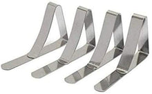 HCYY Clip per tovaglia 12 Pezzi Clip per tovaglia Multi-Funzione in Acciaio Inossidabile Tovaglia per tavoli Coprivaso Clip per Supporto Morsetti Strumento per Feste