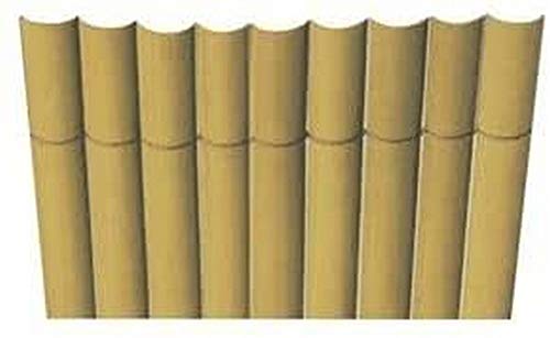 Intermas M292834-Paravento sintetico piastrelle 1 x 3 m, colore: bambu