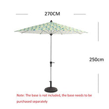 HXFAFA Ombrellone in alluminio con manovella, ombrellone da giardino, patio, protezione solare UV 30+, ombrellone a manovella, design moderno, 270 x 250 cm