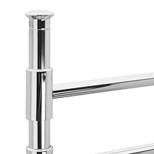 Relaxdays 10022550 Portasciugamani Orientabile Portasalviette da Terra Cromo 3 Bracci Autoportante HxLxP 90 x 44 x 26 cm Argento