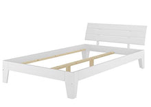 Erst-Holz Elegante Letto Una Piazza e Mezza bianco120x200 in Pino con doghe di Legno rigide 60.54-12W
