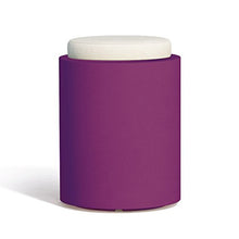 TEKCNOPLAST Comfy Round Vaso, Plastic, Viola, 40x H 54 cm