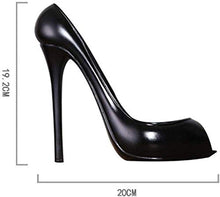 CLQ Resin High Heel Shoe Sculpture, Wine Bottle Holder, Elegant Heel Shoe Shape Wine Rack Bottle Display Stand for Home Bar Hotel Party