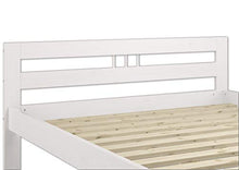 Erst-Holz Solido Elegante Letto Bianco in Pino massello 120x200 con doghe rigide 60.64-12W