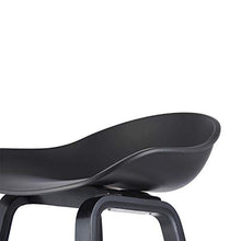 Damiware Romeo - Sgabello da bar per bar | (tutto nero, 65 cm)