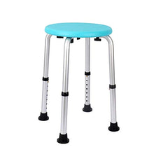XD Sgabello da Bagno Blu Bagno Sedia da Bagno Sgabello da Bagno Regolabile in Altezza con Grande Pad Antiscivolo in Lega di Alluminio Sgabello da Donna Incinta Doccia Sgabello con Bordo in PE