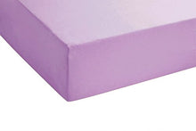 Biberna 0012344 Lenzuolo Frottee-Stretch (Altezza Materasso max. 22 cm) 1X 90X190 cm > 100X200 cm, Viola