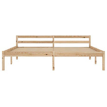 Lasamot Giroletto in Legno massello di Pino Color Legno Chiaro, giroletto per Camera da Letto, giroletto Pratico per Famiglie in Stile Moderno 206 x 186 x 60 cm  con 4 cassetti