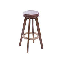 HLL Sgabelli, Sedia Girevole Marrone per il Contatore Del Ristorante Della Cucina Domestica 53/63/73/83 cm,Marrone,H-53Cm.