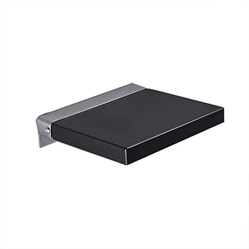 Sgabello Pieghevole all'Ingresso, Scarpe Che Cambia, Scarpe sulla Porta, Sedile a Muro, Due Stili Pieghevoli e Due Colori, Materiale in Pelle Resistente (Color : Black Down)