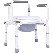 JTKDL Sedia A Rotelle Comoda Donne Incinte Anziane Toilette Sedile WC Toilette Mobile Sollevamento Sedia Comoda