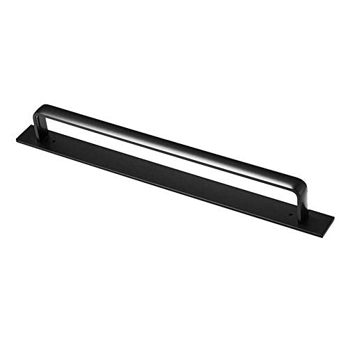 Abenily Portasciugamani Multifunzione, da Parete, Porta Asciugamani, mensola, portasciugamani, portasciugamani, portasciugamani in Alluminio, Nero, 60 cm