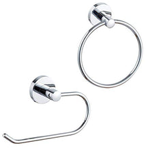 BESTonZON 2 Pezzi Portasciugamani da Bagno in Acciaio Inox Anello Portasciugamani Appeso Portasciugamani Accessori per Il Bagno Supporto da Parete in Stile Quadrato Hotel Moderno