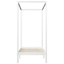 FAMIROSA Giroletto con Baldacchino 2 Cassetti Bianco in Pino 100x200 cm