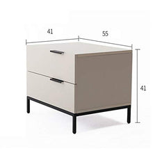 Comodino Moderna Nuova Camera da Letto Cinese Mini Contenitore di stoccaggio in Legno massello Semplice con Cuscinetto 300KG-41X55X41cm FANJIANI