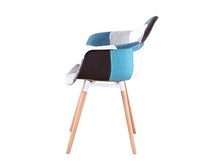 N A to MUEBLES HOME, set di 2 sedie da pranzo moderne in tessuto di lino, poltrone da cucina e bancone, per il tempo libero, ricevimento, soggiorno