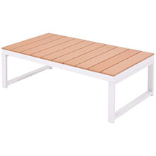vidaXL Set Divano Angolare da Giardino 19 pz in Alluminio e WPC Sofà Poltrone