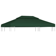 Ausla Copertura Superiore per Gazebo 3 x 4 m Ricambio Copertura Gazebo,Telo Impermeabile Ricambio per Gazebo 310g/m² (Non Include Il Telaio del Gazebo) - Verde