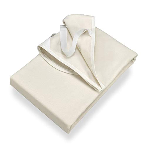 SETEX Molton 1607080200001002 - Coprimaterasso 80 x 200 cm, con Angoli Elasticizzati, 100% Cotone, Colore Naturale