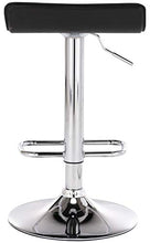 CLP Sgabello Bar Dyn Imbottito in Similpelle I Sedia Bancone Regolabile 60-78 CM I Sgabello Alto Girevole 360°, Colore:Nero