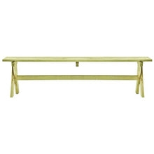 vidaXL Legno Massello di Pino Impregnato Panchina da Giardino Rustica Semplice Robusta Durevole Panca Sedute Arredi per Esterni 170 cm