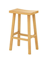 MYAOU Sgabelli da Bar in Legno massello Seduta Quadrata Sedie da Pranzo da Cucina con Gambe in Legno e poggiapiedi Sgabello da bancone Casual ergonomico