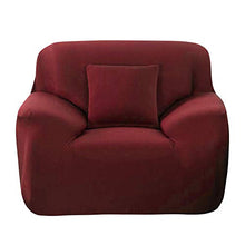 Cafopgrill Copridivano all-Inclusive 1 2 3 4 Coprivaso Seater Divano Lavabile, antiacaro e Antirughe Vino Rosso Rimovibile(1 Seater £º90-140cm)