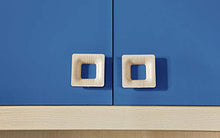 Dafne Italian Design Cameretta Completa a Ponte - Effetto Betulla, Cielo (Triplo Letto Singolo e Armadio) (cm. 300 x 96 x 259h)