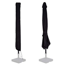 VONROC Ombrellone Rosolina 280x280cm. Parasole inclinabile. Tessuto UPF 50+. Antracite/Nero