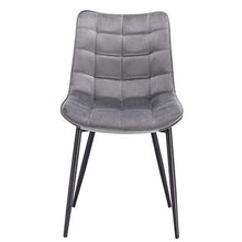 WOLTU BH142hgr-6 Sedie Sala da Pranzo Design retrò Sgabello Imbottito con Rivestimento in Velluto Grigio Chiaro 6 Pezzi