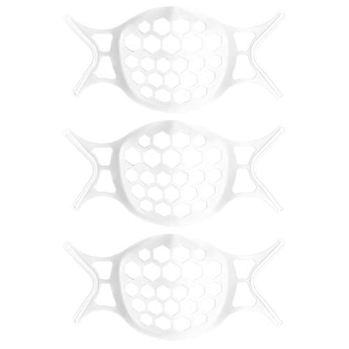 EXCEART 3 Pezzi Supporto in Silicone per Copri Bocca TPE Telaio di Supporto Interno Supporto per Rossetto per Trucco Supporto per Pad Nasale Migliora Lo Spazio Respiratorio per Bambini