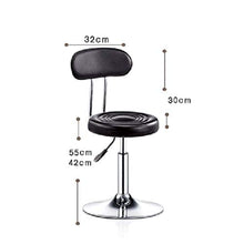 XHCP Sgabelli da Bar in Metallo con Schienale Regolabile Girevole in Pelle PU Bellezza Sgabello da Barbiere Ascensore Moderno Minimalista Design Moderno sgabelli da Bar per Computer da