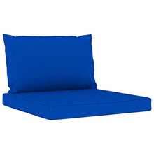 Buyounger Cuscini per Divano Pallet 2 pz Blu in Tessuto