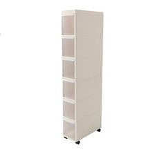 TXXM fabbricazione cassettiera Cucitura armadio cassetto di stoccaggio slot armadio bagno cucina rack di stoccaggio (Colore: colore legno, dimensioni: 6 strati)