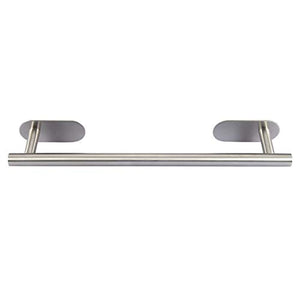 Portasciugamani in Acciaio Inox Portasciugamani Rettangolare Portasciugamani Autoadesivo a Barra Singola Supporto per Mensola per Bagno E Cucina