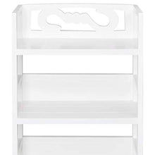 EBTOOLS - Armadietto da bagno con 2 ante e 3 ripiani superiori, in legno di albuquerque, bianco, 46 x 24 x 117,5 cm