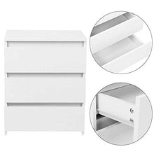XJL Tavolino da Letto del Lato Comodino da Comodino Comodino Comodino con 3 Cassetti di Storage Camere da Letto Mobili da Camera da Letto Mobili Comodini
