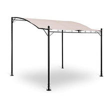 Uniprodo Gazebo Pergola Pergola da Giardino Uni_Gazebo_ 3X2.5B (2,6 x 3 m, Crema, Poliestere 180 g/m2)
