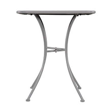 Gartentraum Tavolo da Giardino d'angolo 60x60cm - Lucido Opaco - Tavolo Walther/Grigio