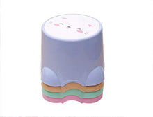 H-ei Sgabello Sveglio del Fumetto Sgabello Domestico Sgabello del Bambino Sgabello di plastica Sgabello del Bagno 21,5 * 13cm (Color : Green)