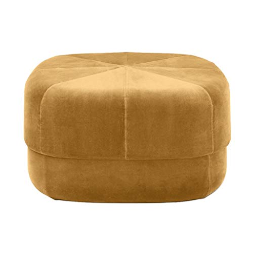 Mobili per la casa e Giardino Home Sgabello Ottoman 丨 Pouf Imbottito 丨 Sgabello Sgabello poggiapiedi Pouf Sofa Sgabello Scarpa poggiapiedi Yellow-60x33cm Ottomani da Cucina