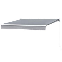 Outsunny Tenda da Sole per Esterno 250x200cm, Tenda a Bracci Avvolgibile, Tenda Ombreggiante a Rullo, Grigio