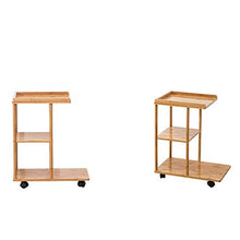 Comodini Nordic Mini Comodino Moderno Tavolino di Soggiorno Fine Tabelle da Letto di bambù con carrucola Comodino Creativo Comodini Letto (Color : B)