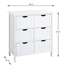 Haku Möbel Cassettiera, Bianco, P 30 x L 56 x a 64 cm, ingegnerizzato Legno, T B H