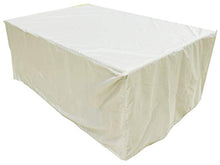 KaufPirat Premium Copertura per i Mobili da Giardino 120x75x80 cm Custodia Protettiva Copri Copertura Rivestimento per Sedili Impermeabile in Oxford Bianco